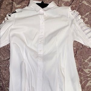 White button down